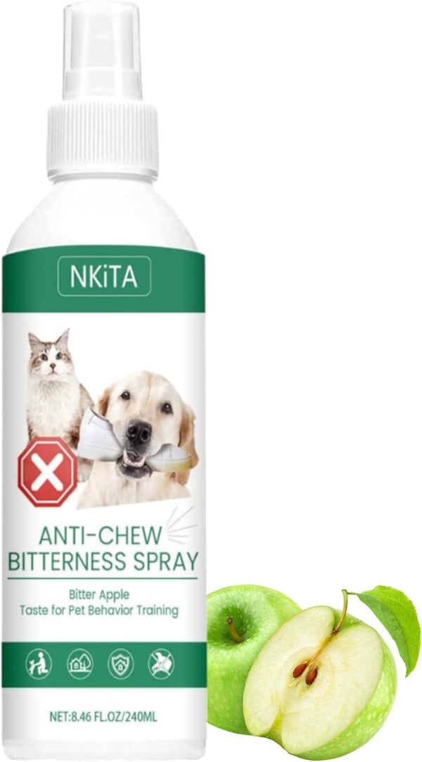 Bitter Apple No Chew/Scratch Spray for Dogs and Cats- 8 Fl Oz